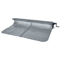 Enrouleur de bâche à bulles pour piscine tubulaire rectangulaire 7,32 x 3,66 m – Aluminium à visser – Épaisseur 160 microns – Compatible Intex