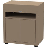 Meuble cuisine extérieure taupe avec tablette 80 x 55 cm - Le Marquier