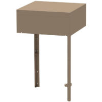Support d'angle taupe pour cuisine extérieure - Le Marquier