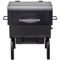 Barbecue portable à charbon 58cm – Foyer de fumoir déporté – Clapets de ventilation réglables – Bac à cendre accessible – Char-Broil