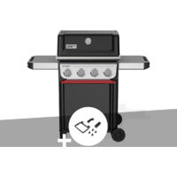 Napoleon – Barbecue à gaz Spirit E-410 – 4 brûleurs inox 8.2 kW – Cuve en fonte d'aluminium – Surface de cuisson 61 x 45 cm – Thermomètre intégré