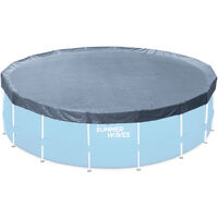 Piscine tubulaire ronde Active Frame Pool effet rotin 4,88 x 1,22 m - Summer Waves