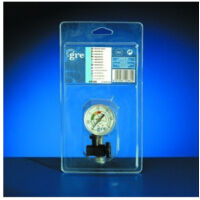 GRE – Manomètre pour filtre à sable – Compatible universel – PVC – Indicateur de pression pour filtration – Accessoire de régulation de l'eau