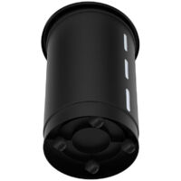 Baule Per Pellet EDA Jura Montania 38 L - Per 25 Kg, Con Ruote, Nero, Legno Riciclato - Foto 11