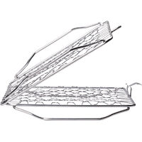 Napoleon – Grille de barbecue en inox 39,37 x 26,04 cm – Poignées intégrées pour manipulation aisée – Compatible lave-vaisselle