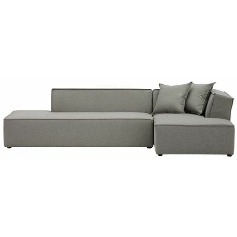 Gaza Right Hand Corner Sofa-Ontario 92 - Grey - Ontario 92