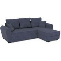 Nicea Corner Sofa Bed With Storage-Sawana 80 - Blue Jeans - Sawana 80