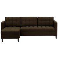 Ludo Universal Corner Sofa Bed-Malmo 28 - Brown - Malmo 28