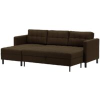 Ludo Universal Corner Sofa Bed-Malmo 28 - Brown - Malmo 28