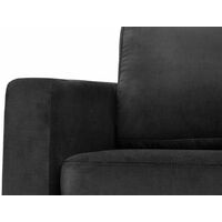 Lioni Right Hand Corner Sofa-Kronos 7 - Black - Kronos 7