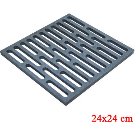 Fonderia Bongiovanni – Grille en fonte pour cheminées et poêles – 24x24 cm – Sépare les braises des cendres – Améliore le tirage du conduit de fumée