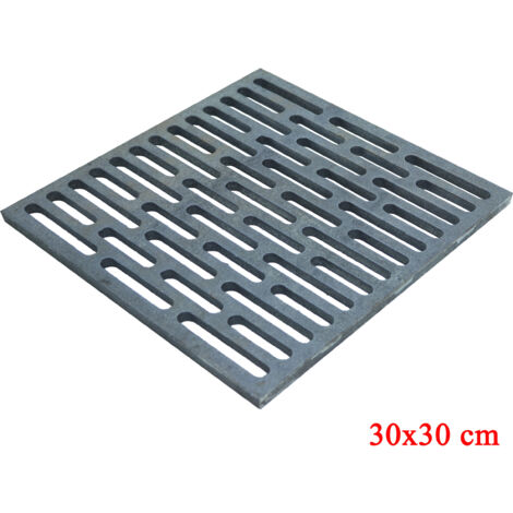 Fonderia Bongiovanni – Grille en fonte pour cheminées et poêles – 30x30 cm – Sépare les braises des cendres – Passage d'air pour meilleur tirage
