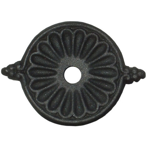 Fonderia Bongiovanni – Rosace en aluminium Liberty Piccolo pour fontaines d'intérieur et jardins – Hauteur 13 cm – Couleur anthracite – Modèle compact