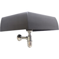 Baignoire murale Nizza fontaine de lavabo murale pour balcon de jardin domestique avec siphon en laiton de votre choix : chromè