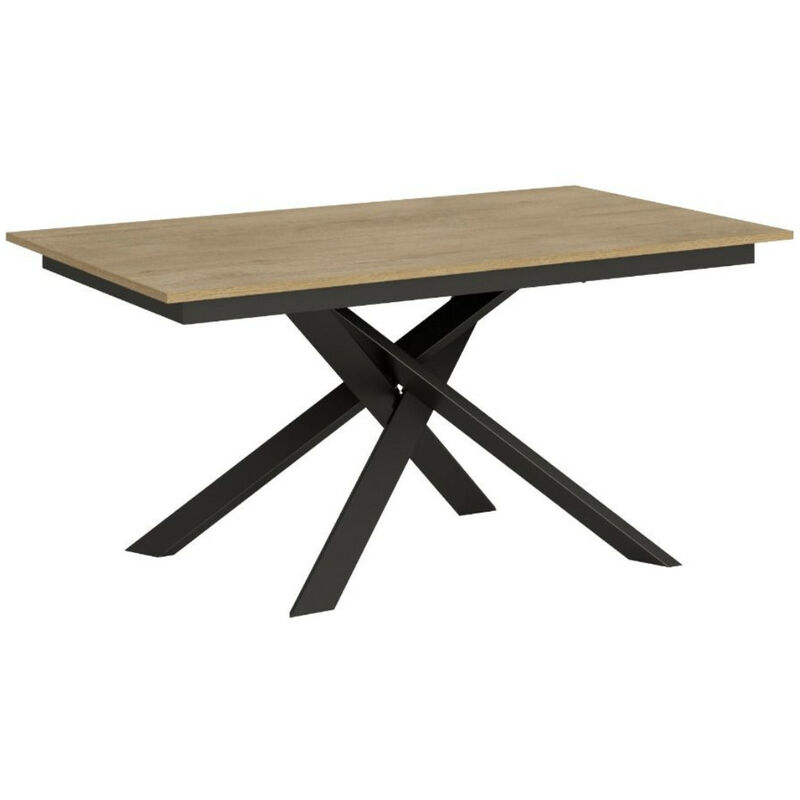Table extensible en bois 90x120-180cm salle à manger cuisine bibi oak  Itamoby - Conforama