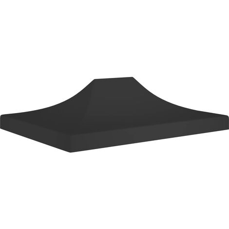 Toit de tente de réception 4,5x3 m Noir 270 g/m² (1/5)