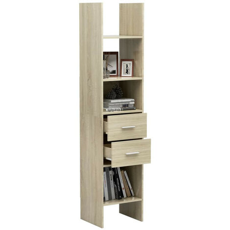 Bibliothèque Chêne sonoma 40x35x180 2 (1/5)