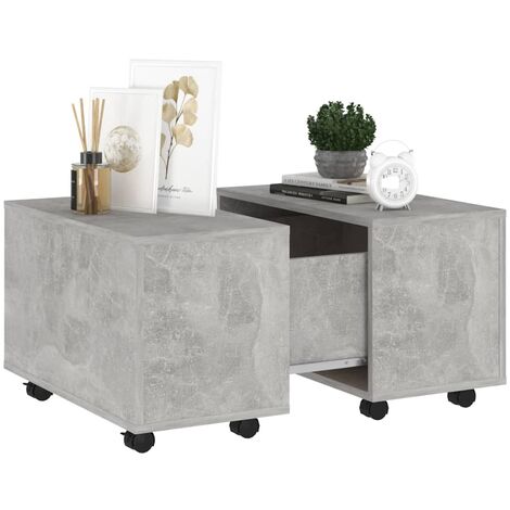 Table basse Gris béton 60x60x38 (1/5)