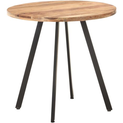 Table de salle à manger 80 cm Bois d'acacia solide (1/4)