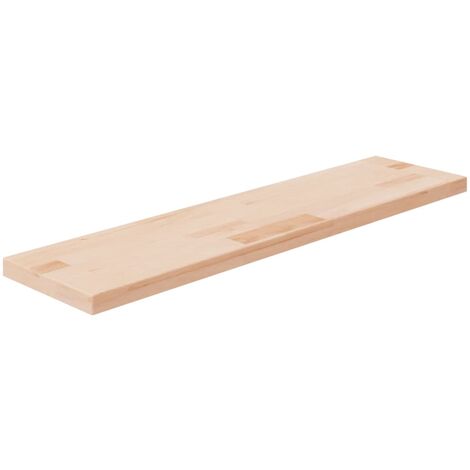 Panneau d'étagère 80x20x2,5 Bois de chêne massif non traité (1/4)