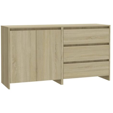 Buffets 2 pcs Chêne sonoma Bois d'ingénierie (1/5)