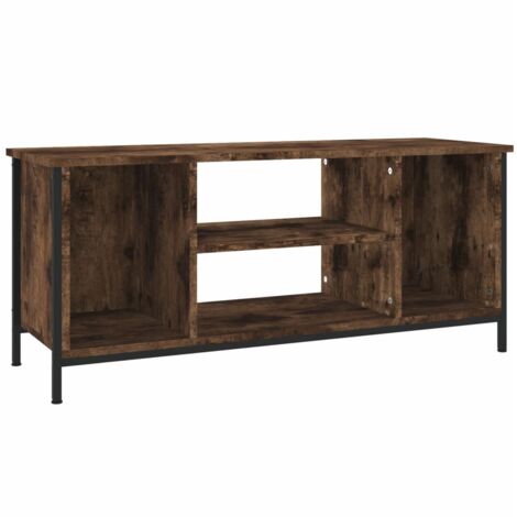 Meuble TV chêne fumé 102x35x45 bois d'ingénierie (1/5)