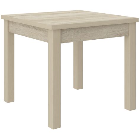 Petite table à manger carrée 80-80cm en bois clair sonoma Orka (1/3)