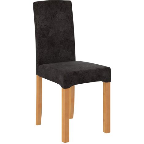 Chaise bois clair de hêtre et tissu au choix Zakria-Tissu 27110 (1/5)
