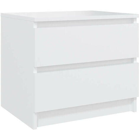 Table de chevet Blanc 50x39x43,5 (1/5)