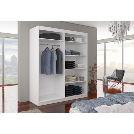Armoire Pliable Plastique 6 Compartiments + Tringle – Penderie Chambre Avec Portes Magnétiques Transparentes – Rangement Gain De Place