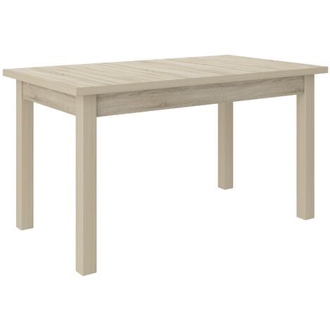 Table extensible 140-180cm en bois clair sonoma Komba (1/3)