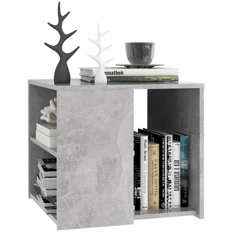 Table d'appoint Gris béton 50x50x45 (1/5)