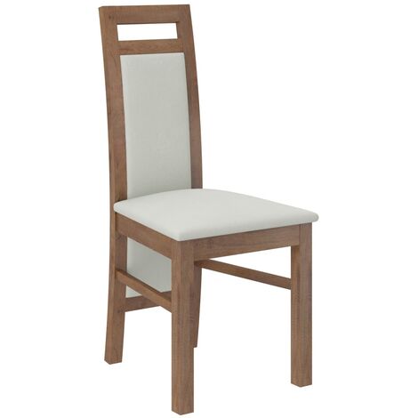 Chaise bois marron et tissu tissu Mouka-Tissu 27128 (1/4)