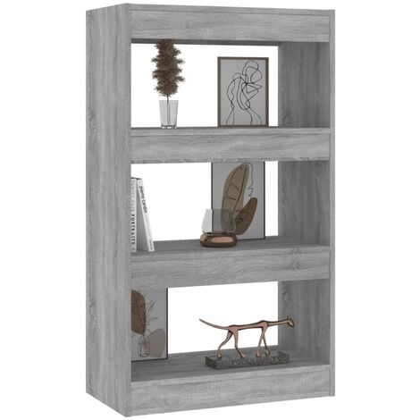 Bibliothèque-Séparateur de pièce Sonoma gris 60x30x103 (1/5)