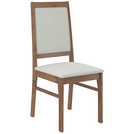 Chaise bois marron et tissu Klarika-Tissu 27118 (1/5)