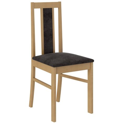 Chaise bois clair de hêtre et tissu Louiza-Tissu 27101 (1/4)