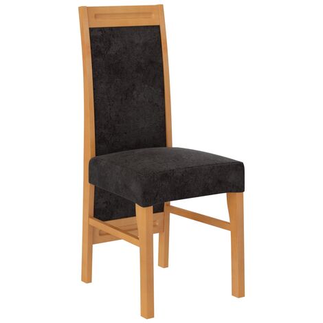 Chaise bois clair de hêtre et tissu Valka-Tissu 27109 (1/5)