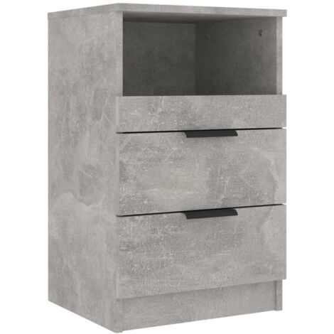 Table de chevet Gris béton Bois d'ingénierie (1/5)