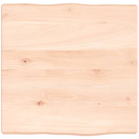 Dessus de bureau 40x40x4 bois de chêne massif non traité (1/4)