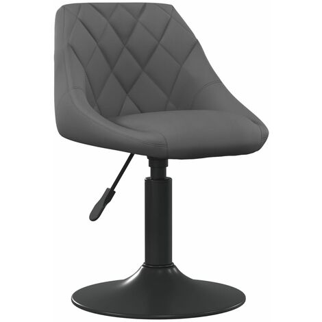 Chaise de salle à manger Gris foncé Velours 9 (1/5)