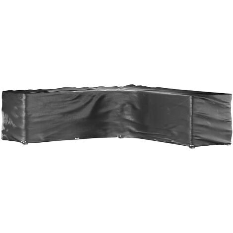 Housse de salon de jardin en forme de L 20 œillets 300x300x90cm (1/5)
