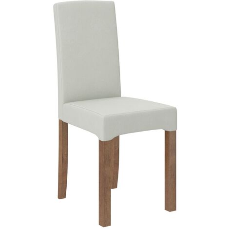 Chaise bois marron et tissu au choix Zakria-Tissu 27133 (1/5)