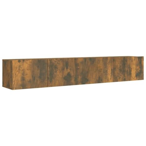 Ensemble de meubles TV 2 pcs Chêne fumé Bois d'ingénierie (1/5)