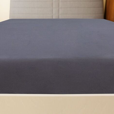 Draps-housses Jersey 2 pcs Anthracite 160x200 Coton (1/5)