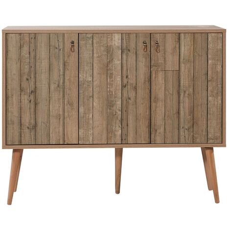 Commode 3 portes en bois clair Kiza 728 (1/4)