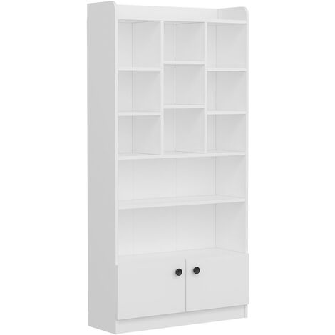 Étagère bibliothèque bllanche Tika 90cm (1/5)