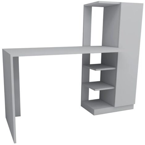 Bureau avec armoire et étagères blanc Klasiko 120 (1/5)