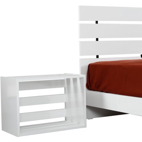 Table de nuit blanc brillant Marka 60cm (1/5)