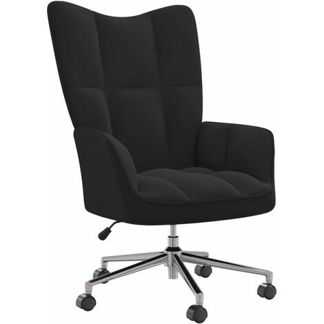 Chaise de relaxation Noir Velours 8 (1/5)