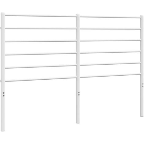 Tête de lit métal blanc 120cm (1/5)